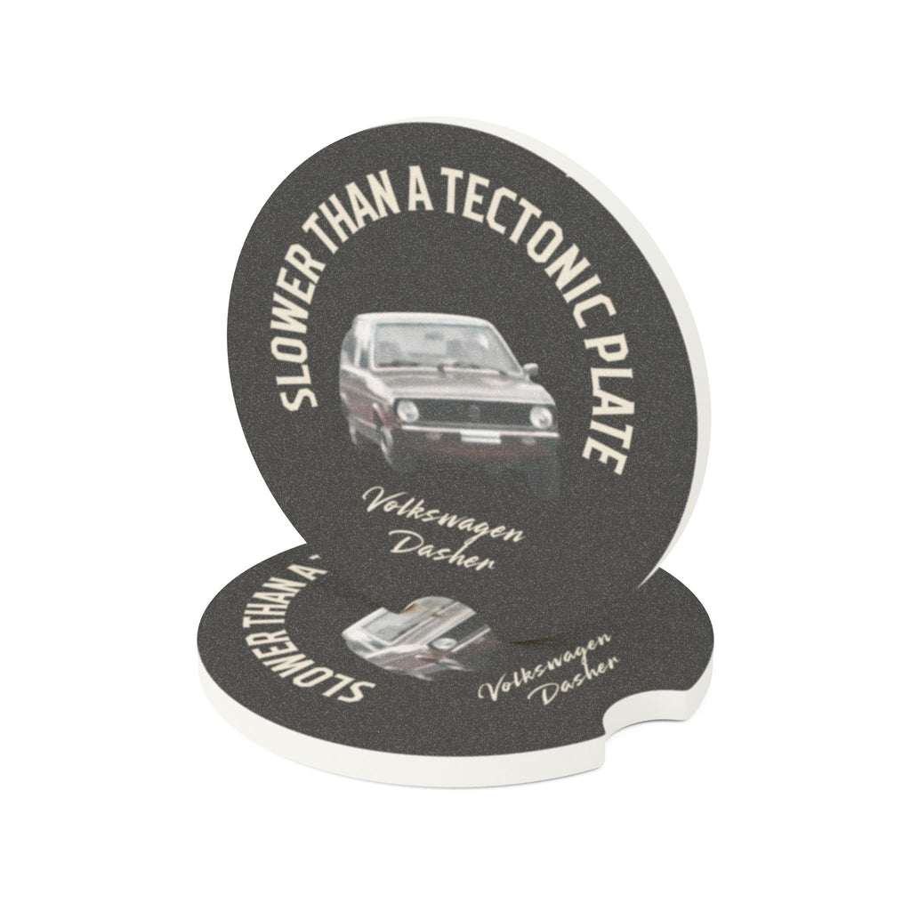 “Slower Than a Tectonic Plate” Volkswagen Dasher Ceramic Cup Holder Insert