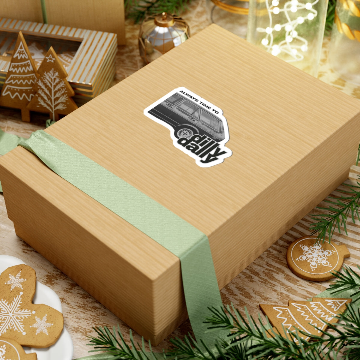 “Always Time to Dilly Dally” VW Dasher Sticker