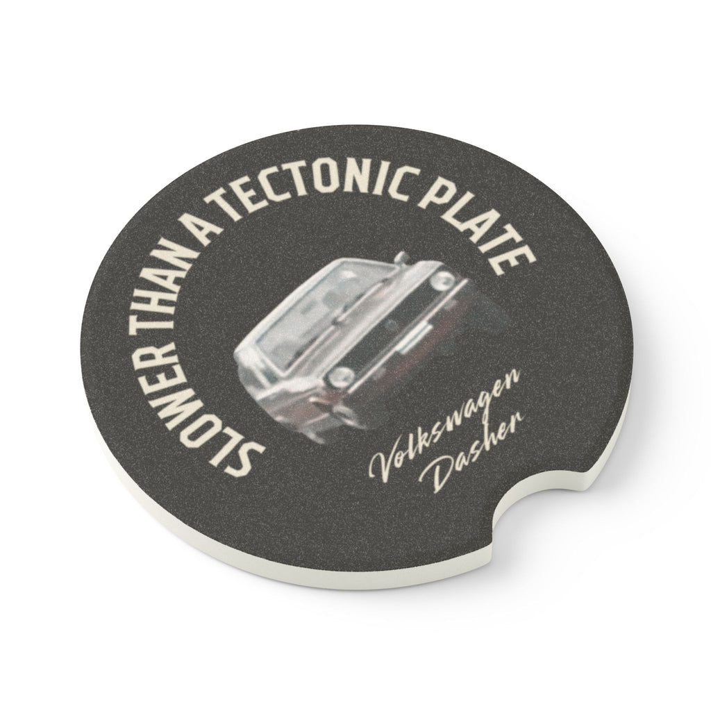 “Slower Than a Tectonic Plate” Volkswagen Dasher Ceramic Cup Holder Insert