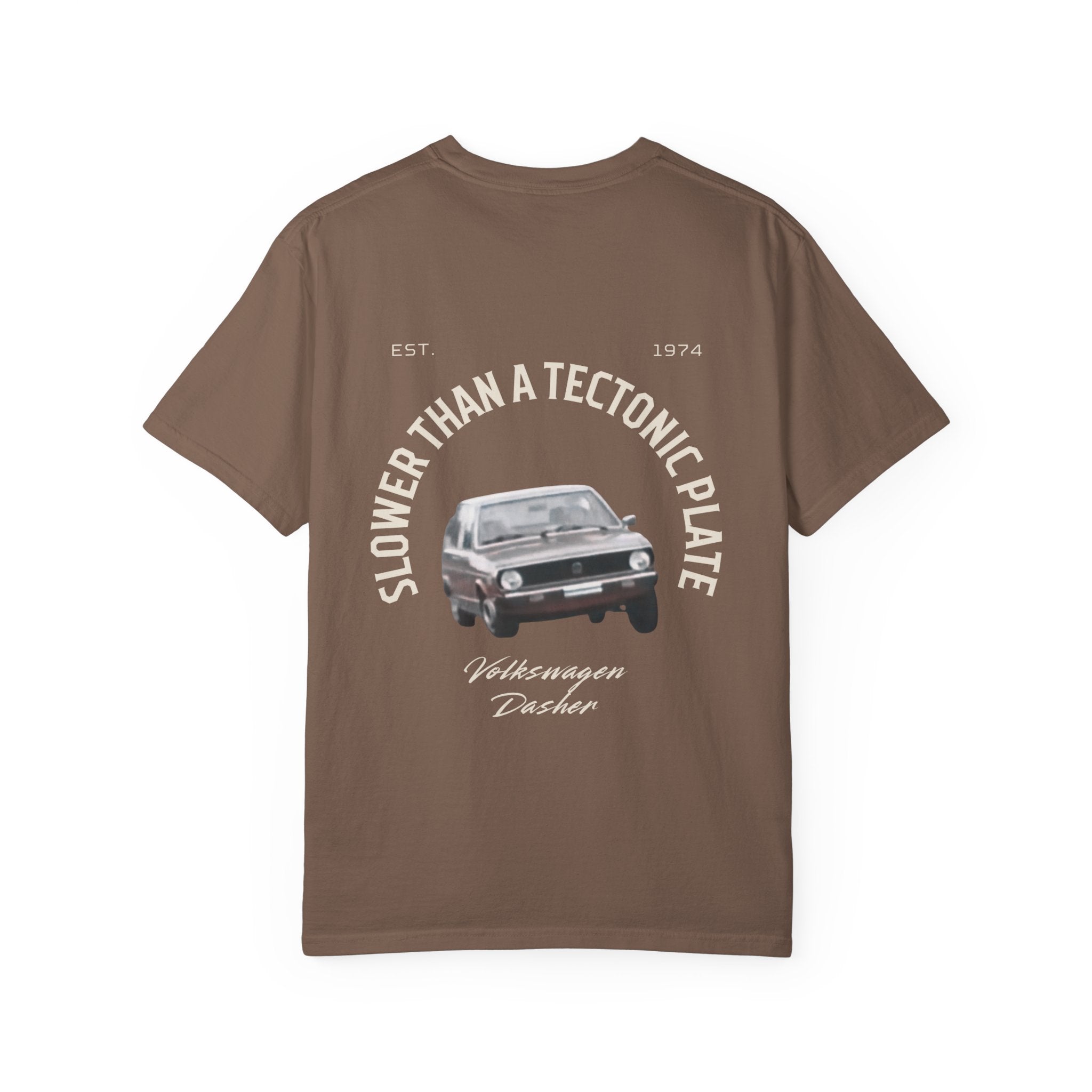 'Slower Than a Tectonic Plate' VW Dasher T-Shirt