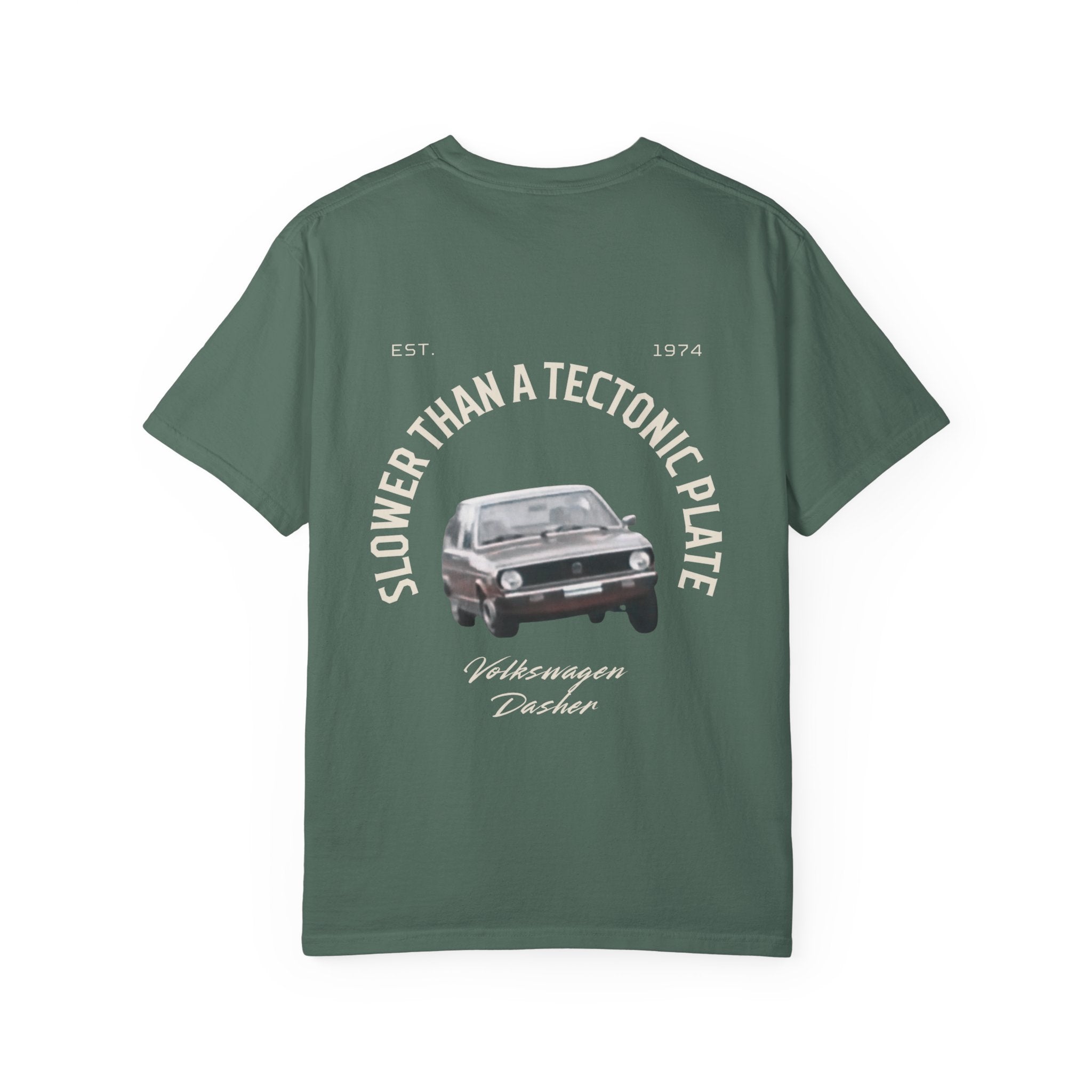 'Slower Than a Tectonic Plate' VW Dasher T-Shirt